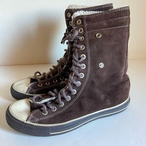 Vintage Converse all star Brown High-Top Suede Sneakers 10.5 women’s/ 8.5 men’s